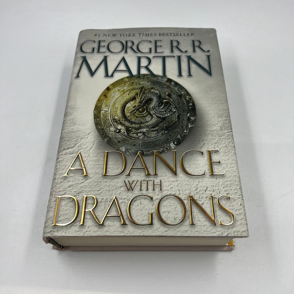 George Martin A Dance‎ With Dragons Hardcover Book HBO Game Of Thrones